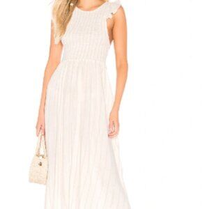 Free People Chambray Butterflies Midi Dress Size XS